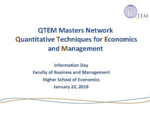 Quantitative techniques for economics and management