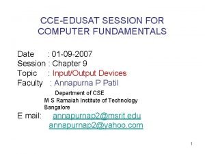 Peripheral devices of computer