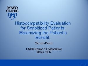 Histocompatibility Evaluation for Sensitized Patients Maximizing the Patients