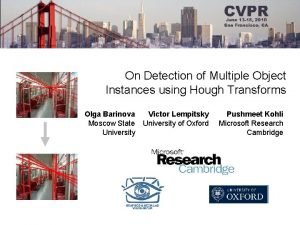 On Detection of Multiple Object Instances using Hough