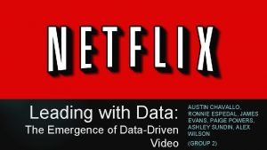 Leading with Data The Emergence of DataDriven Video