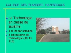 College des flandres hazebrouck