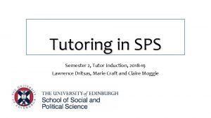 Sps tutoring