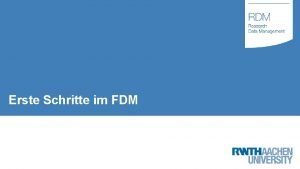 Erste Schritte im FDM Luises Projekt zur Eichhrnchenforschung