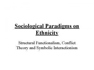Sociological functionalism