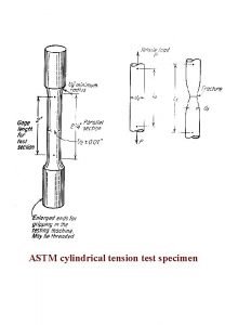 Tensile test cylindrical specimen