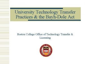 Boston university technology transfer