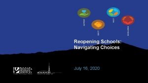 Reopening Schools Navigating Choices July 16 2020 Health