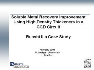 Soluble metal recovery