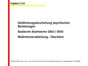 Kapitel 2 3 8 Gefhrdungsbeurteilung psychischer Belastungen Badische