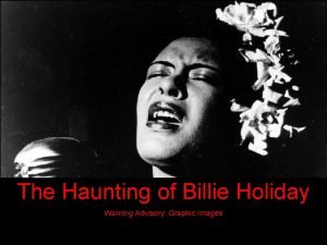 Miss lawrence billie holiday