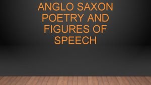Anglo saxon speech