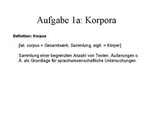 Textkorpora definition