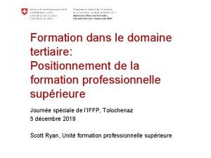 Icfa tertiaire