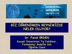 BZ RENRKEN BEYNMZDE NELER OLUYOR Dr Faruk ERDEN