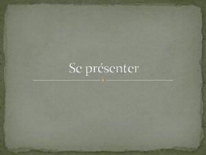 Prsenter Prsenter