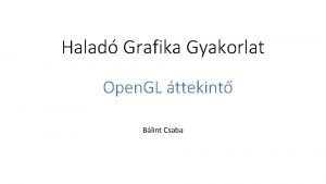 Open gl