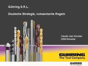 Ghring S R L Deutsche Strategie rumaenische Regeln