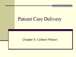 Primary nursing vs total patient care