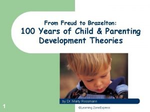 From Freud to Brazelton 100 Years of Child