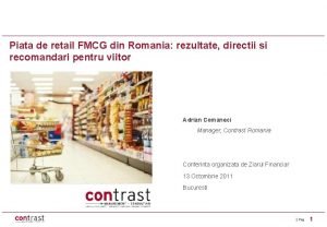 Piata de retail din romania