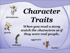 Character traits for adventurous