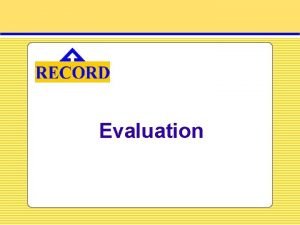 Evaluation Evaluation dfinition Lvaluation est une analyse et