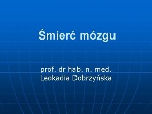 mier mzgu prof dr hab n med Leokadia