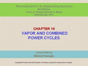 Thermodynamics : an engineering approach