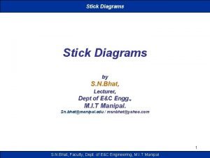 Stick Diagrams by S N Bhat Lecturer Dept