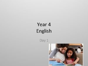 Year 4 English Day 1 Reading Read the