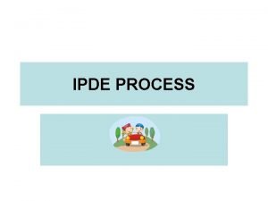 IPDE PROCESS Question that could be on your