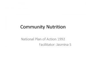 Plan of action 1992
