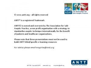 What is the aim of antt for all invasive procedures