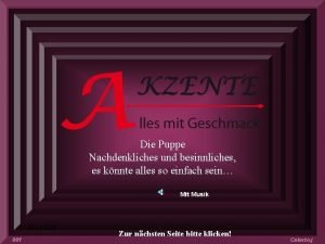 Die Puppe Nachdenkliches und besinnliches es knnte alles