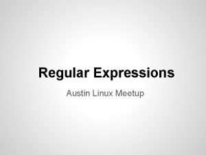 Regex austin