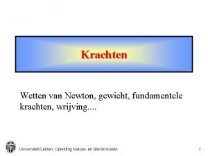 Fundamentele krachten Fundamentele krachten