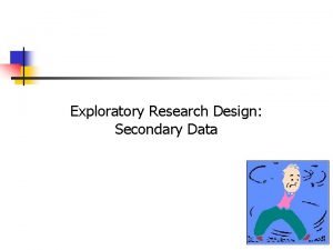Research design for secondary data
