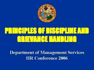 Principles of grievance handling