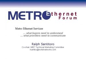 Evc metro ethernet provider