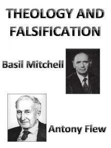 Theology and falsification
