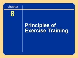 8 principles of training