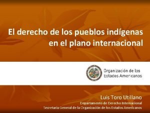 El derecho de los pueblos indgenas en el