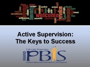 Active supervision clipart