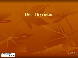 Funktionsweise thyristor