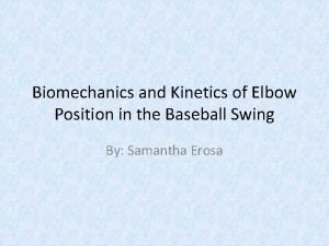 Biomechanics of baseball swing
