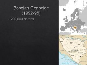 Bosnian genocide classification