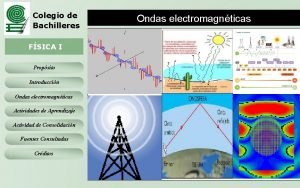 Colegio de Bachilleres FSICA I Propsito Introduccin Ondas