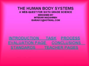 Body systems webquest