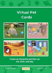 Virtual Pet Cards Create an interactive pet that
